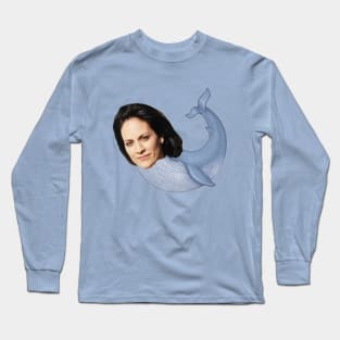 MONICA RE-WHALE-YES Long Sleeve T-Shirt